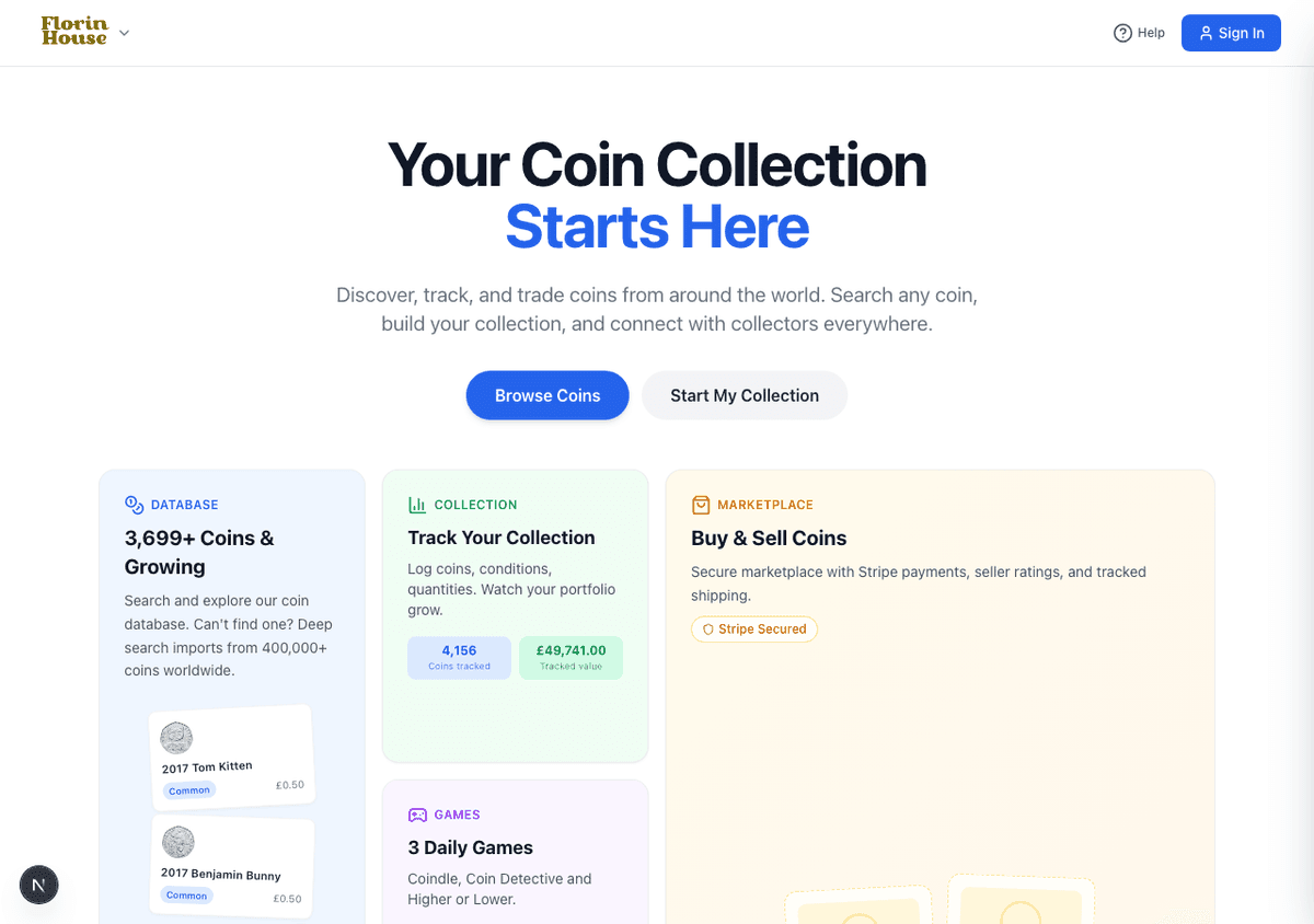 The Florin House home page